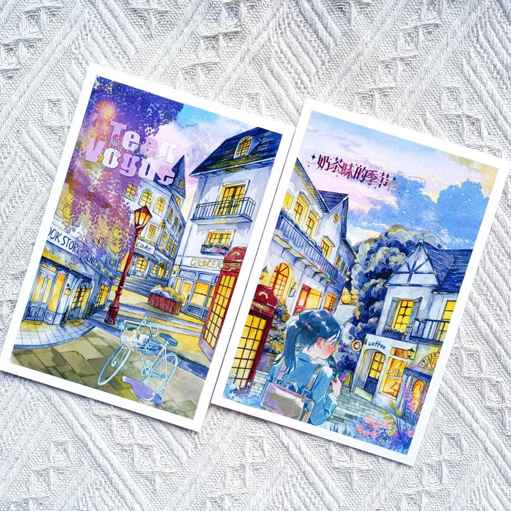 Scenery PET Tape Good Night Series landscape collage washi aesthetic