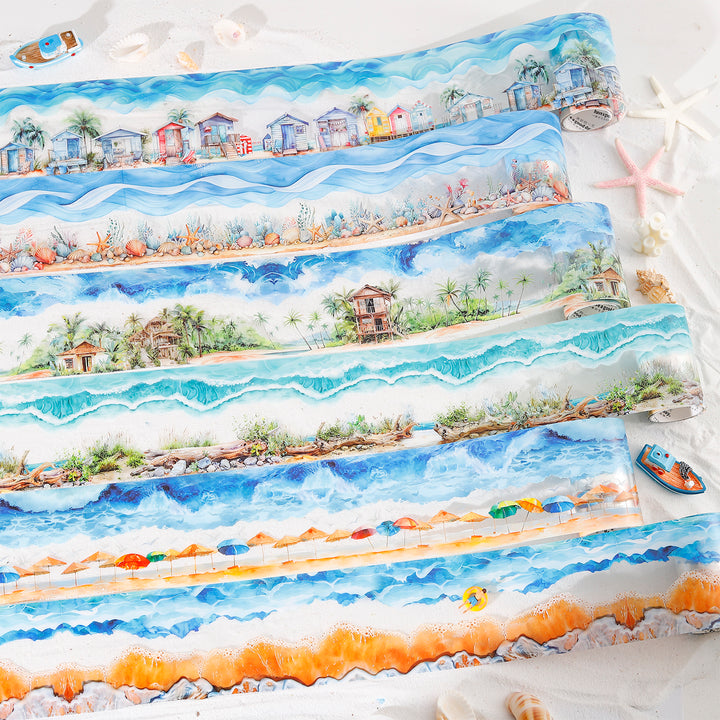 Scenery PET Tape Sea and Shore Ocean Theme