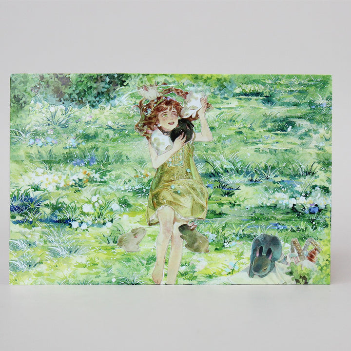 Scenery Tape PET Floral Meadow Collage Background
