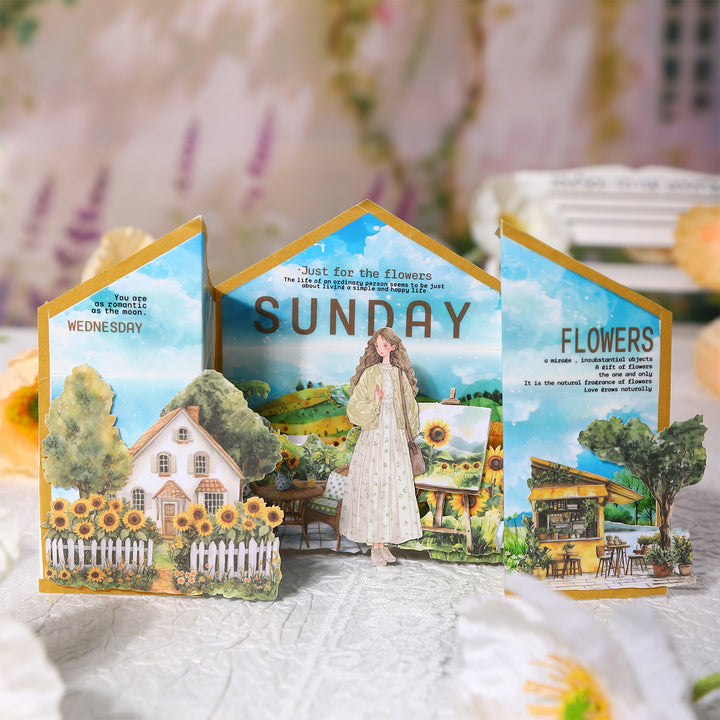 Scenery Washi Stickers Garden Time soft tone countryside journal