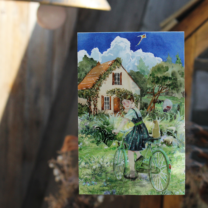 Scottish Garden PET Tape Scenery Planner Art