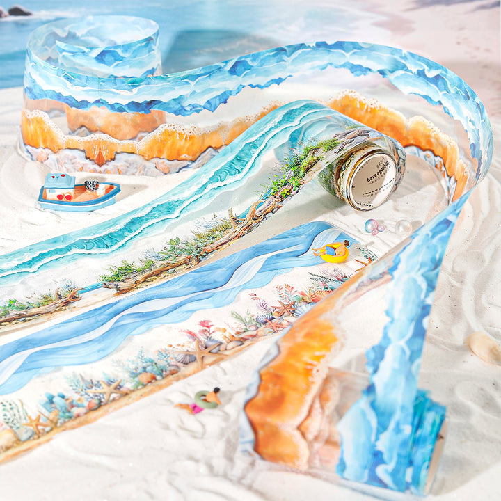 Sea and Shore PET Tape Ideal for Artistic Journals