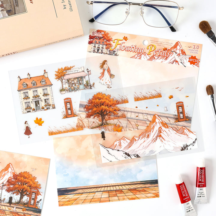 Seasonal Illustrated Series Decorative Stickers for DIY Planners