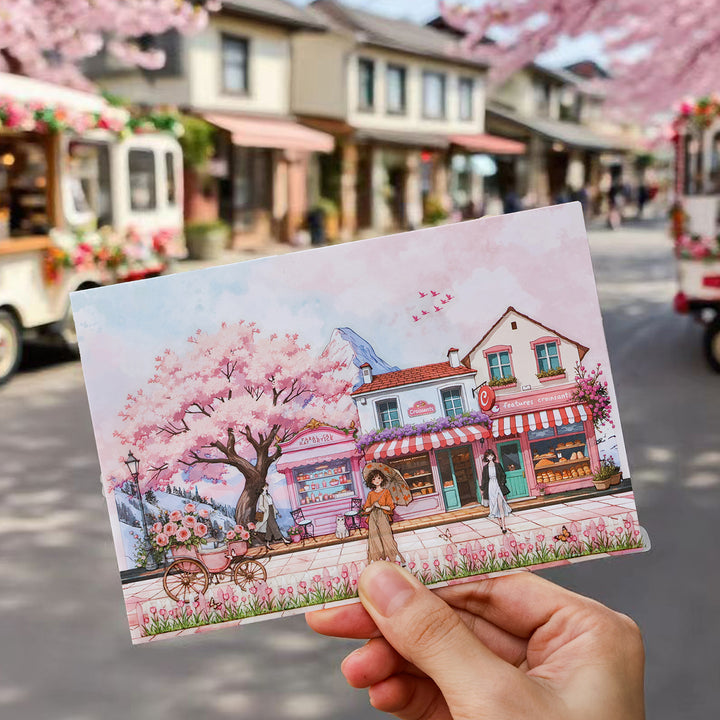 Seasonal Illustrated Series Decorative Stickers for Handmade Notebooks