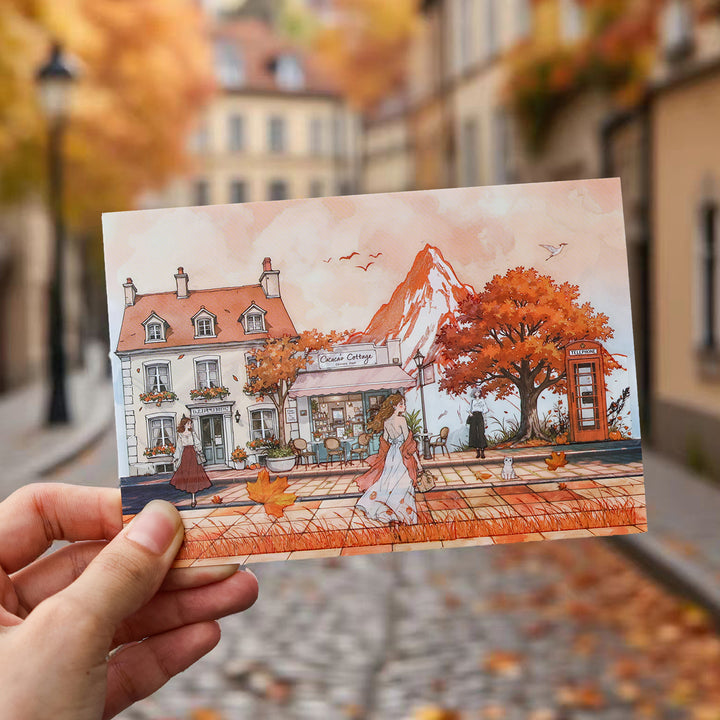 Seasonal Illustrated Series Journal Stickers for Daily Life Recording