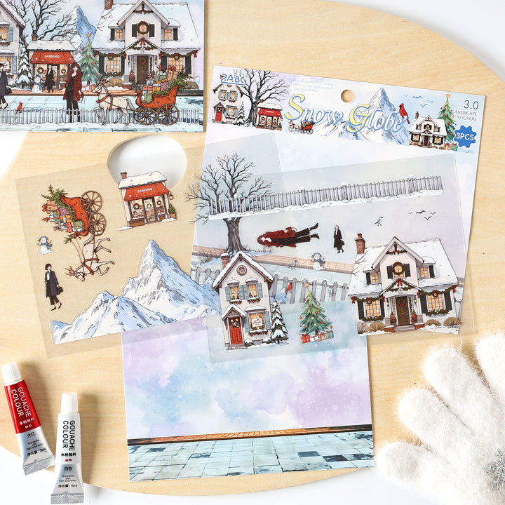 Seasonal Illustrated Series Seasonal Journal Stickers for Creative Projects