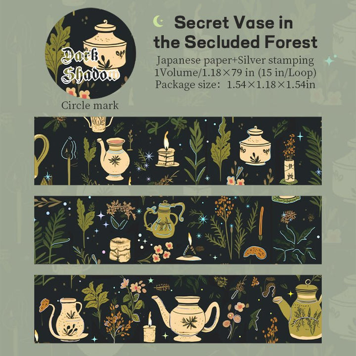 Dark Shadow Realm Secret Vase in the Secluded Forest enchanted forest tape