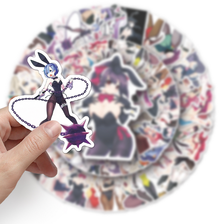 Sexy Bunny Girl PVC Stickers Japanese Style Cute Characters for DIY Projects