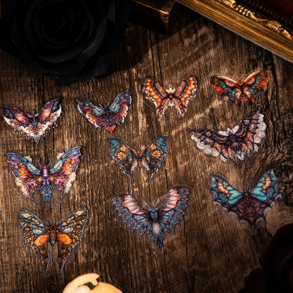 Shadow Wings Gothic Stickers Ideal for Scrapbooks