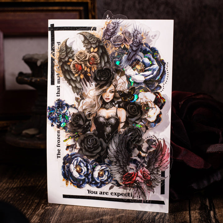 Shadow Wings PET Stickers for Artistic Projects