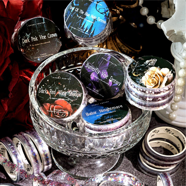 Shadow of the Underworld PET Tape Gothic Style for Scrapbooking