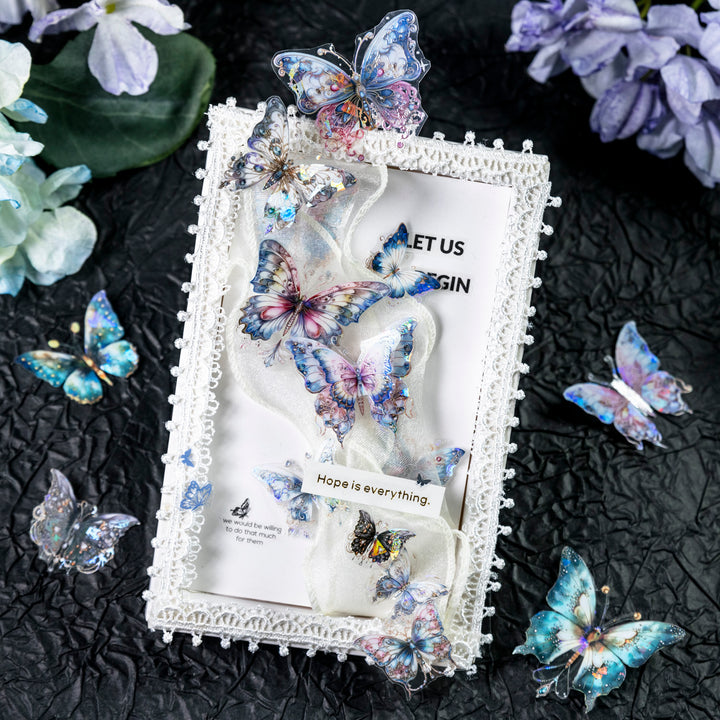 Shell Polishing Butterfly Washi Tape for Scrapbooking