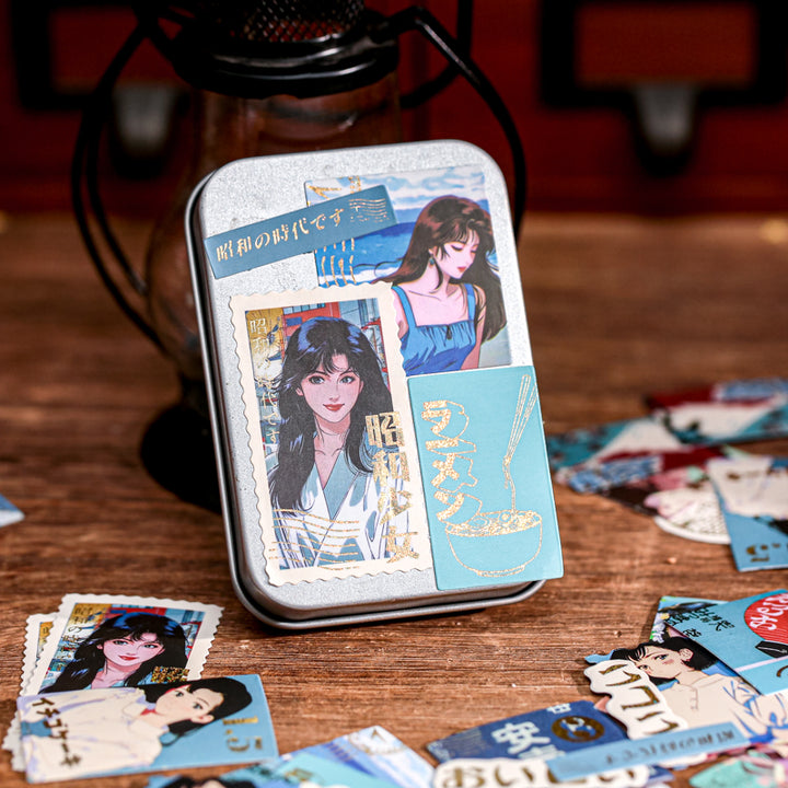 Showa Era Stickers Anime Style Phone Decoration