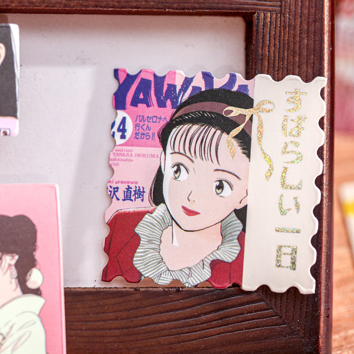 Showa Era Stickers Retro Aesthetic Daily Diary