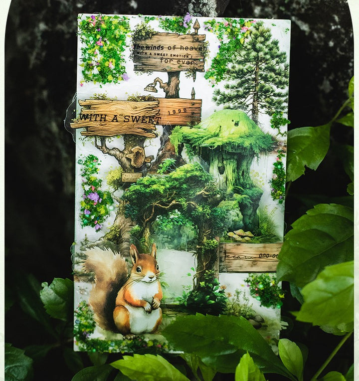 Signpost Theme Forest Animals Washi Stickers