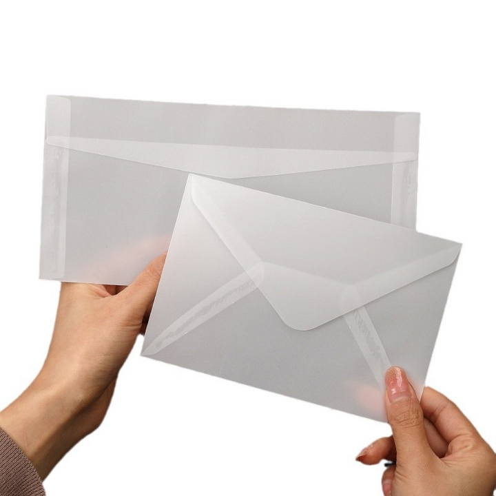 Sincere Heart Minimalist Tracing Paper Envelope DIY Wax Seal Letter Paper Set White Background