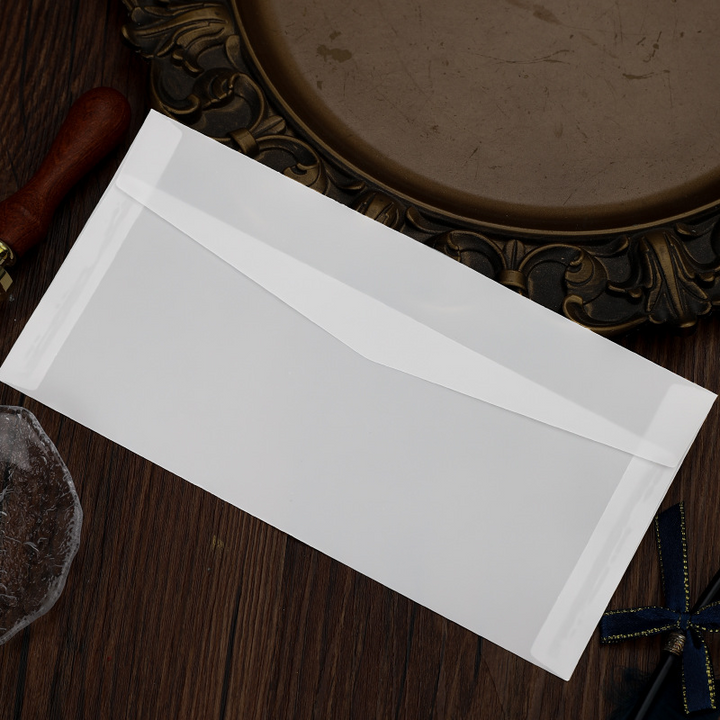 Sincere Heart Transparent Envelope Wax Seal DIY Stationery Detailed Image