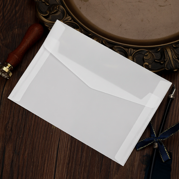 Sincere Heart Wedding Invitation Envelope with Wax Seal Close-up Image