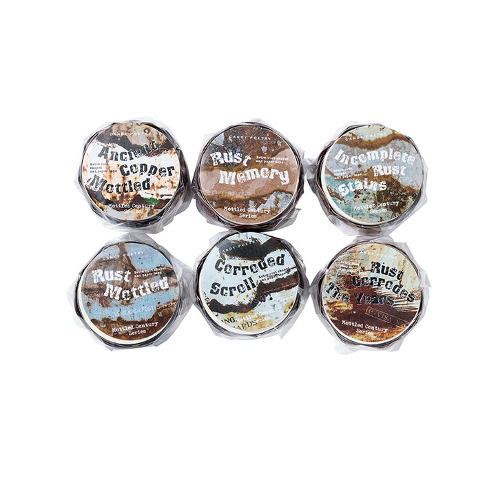 Mottled Century Rusted Relics PET Stickers Art Journal