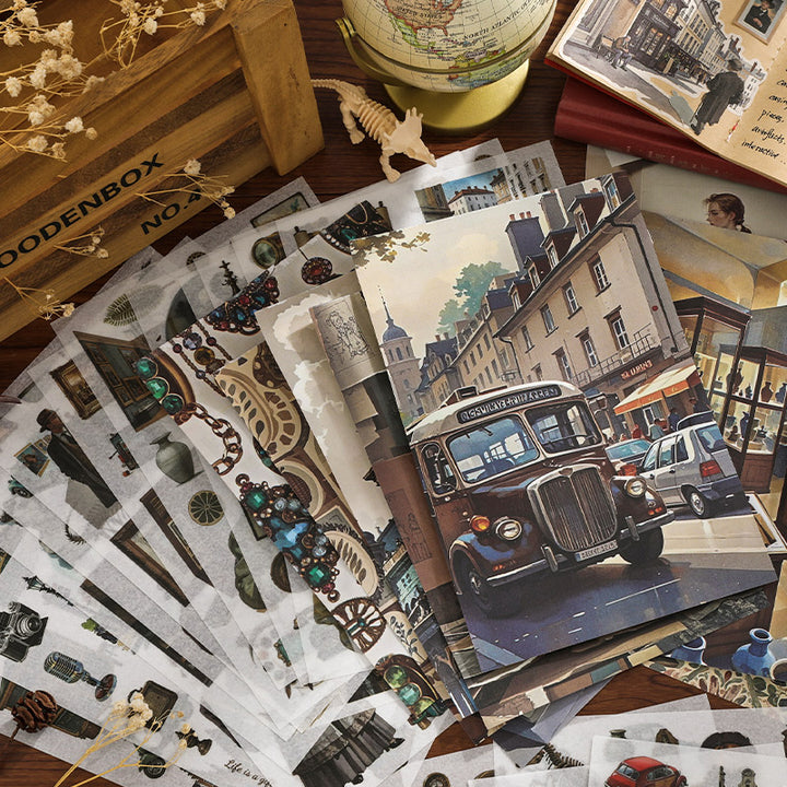 Slow Life Aesthetic Sticker Book for Scrapbooking and Journaling