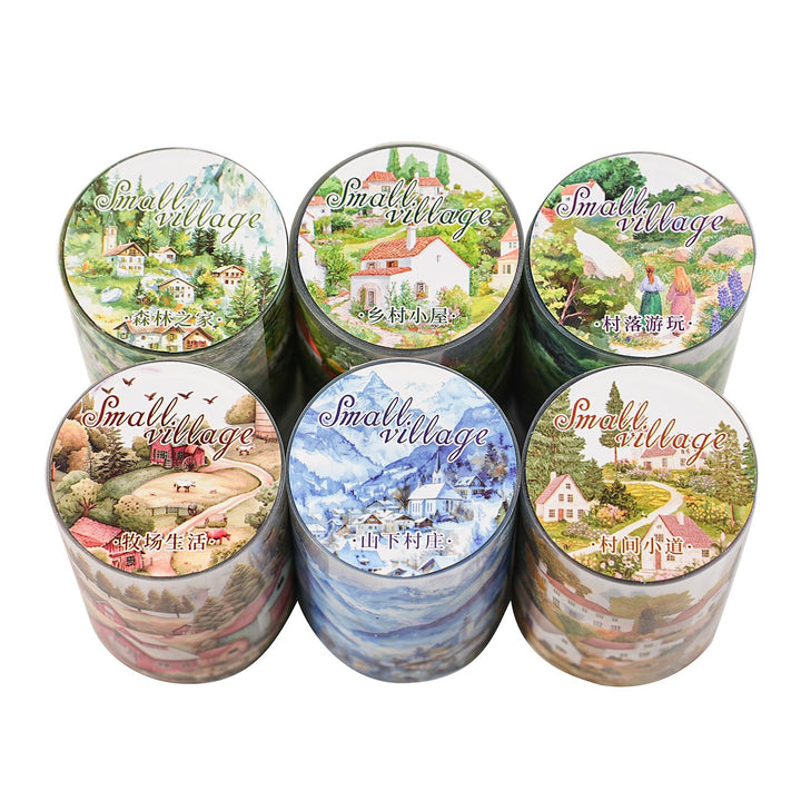 Small village PET Tapes Intervillage Path Scenic DIY Craft Decoration