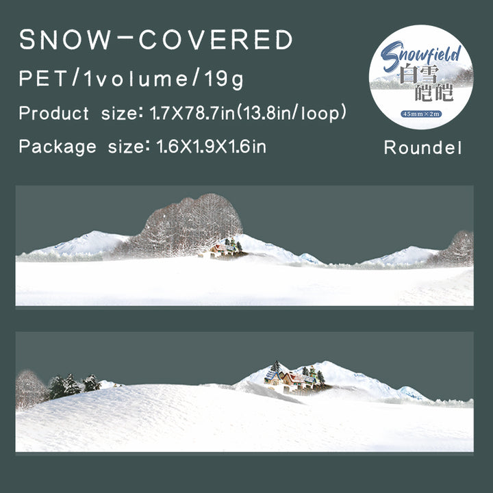 Snow field Snow Covered PET Tape Thick Snow Blanket Effect