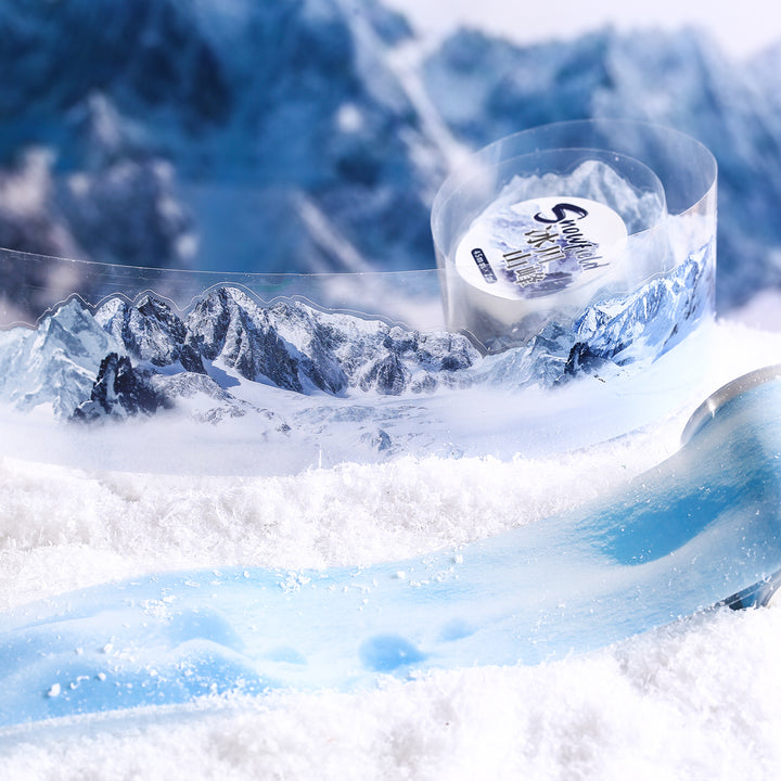 Snow field Winter Landscape PET Tape for Collage