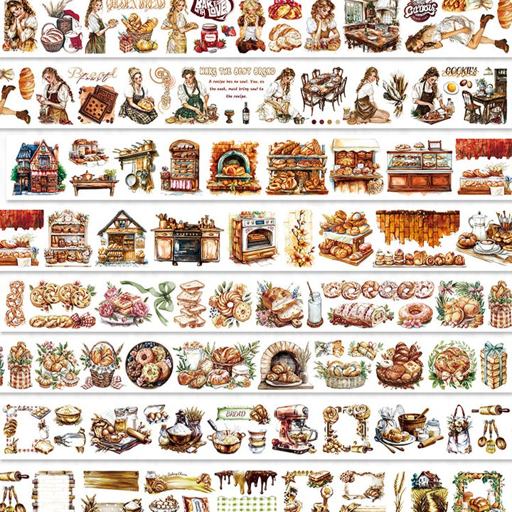 Soft Rhyme of Malty Flavor PET Tape Food Theme Suitable For Stationery Lovers