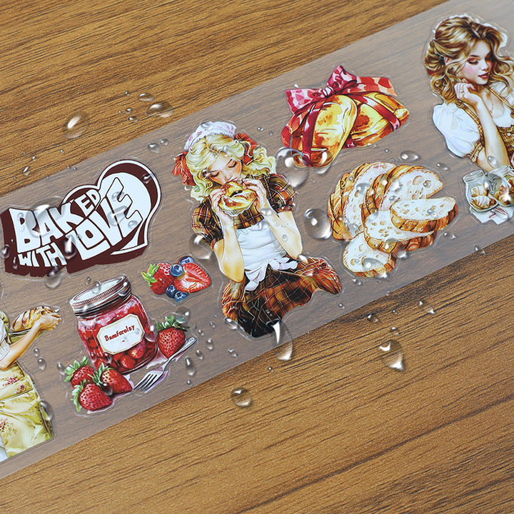 Soft Rhyme of Malty Flavor PET Tape Junk Journal Suitable For Creative Projects
