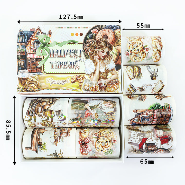 Soft Rhyme of Malty Flavor PET Tape Vintage Scrapbooking Suitable For Decoration