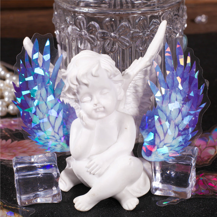 Spirit Wing Series Crimson Shiny Butterfly PET Stickers
