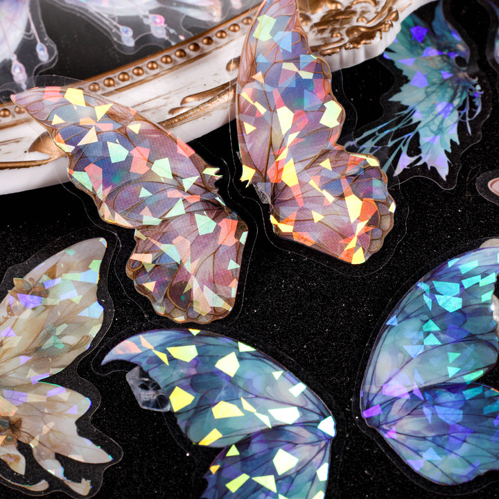 Spirit Wing Series Fantasy Butterfly PET Stickers for Scrapbooking
