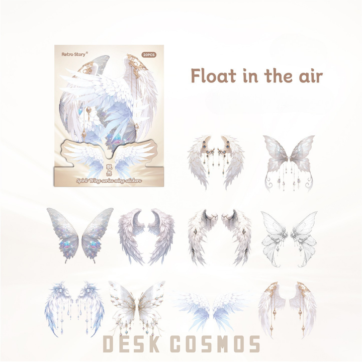 Spirit Wing Series Float in the Air Transparent Fantasy Stickers
