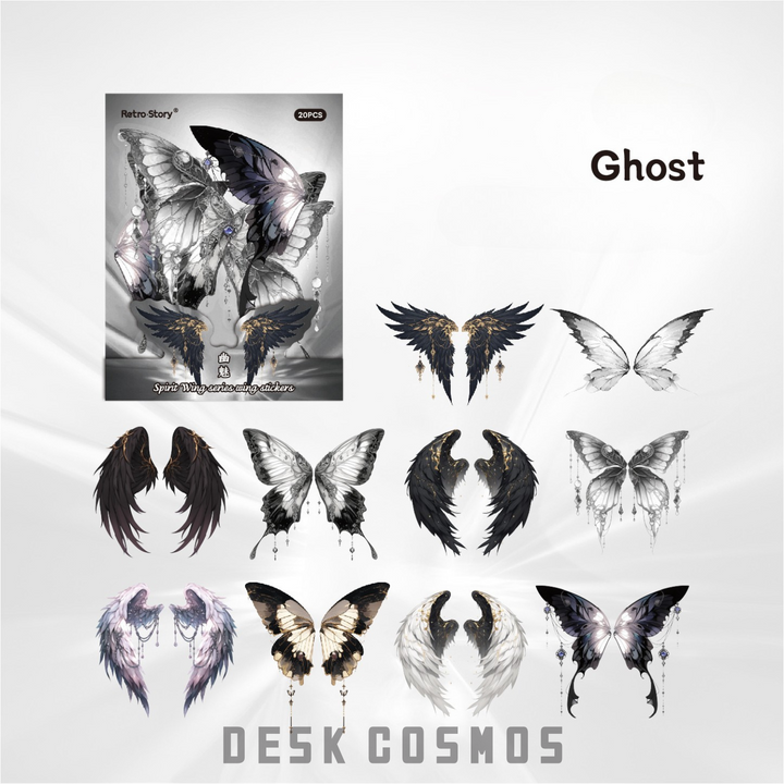 Spirit Wing Series Ghost Mystical Fairy Tale Stickers