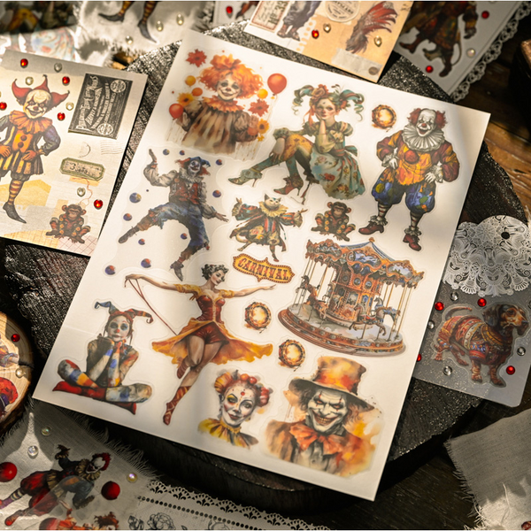 Spitfire Aesthetic Transfer Stickers Circus Gothic