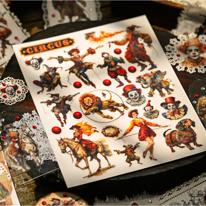 Spitfire Collage Transfer Stickers Circus Gothic Style