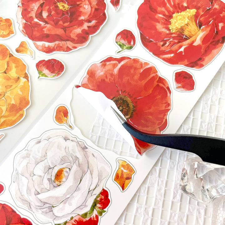 Spring Bloom PET Tape Handmade Journal Decoration