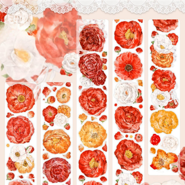 Spring Bloom Romance PET Tape Planner Crafting