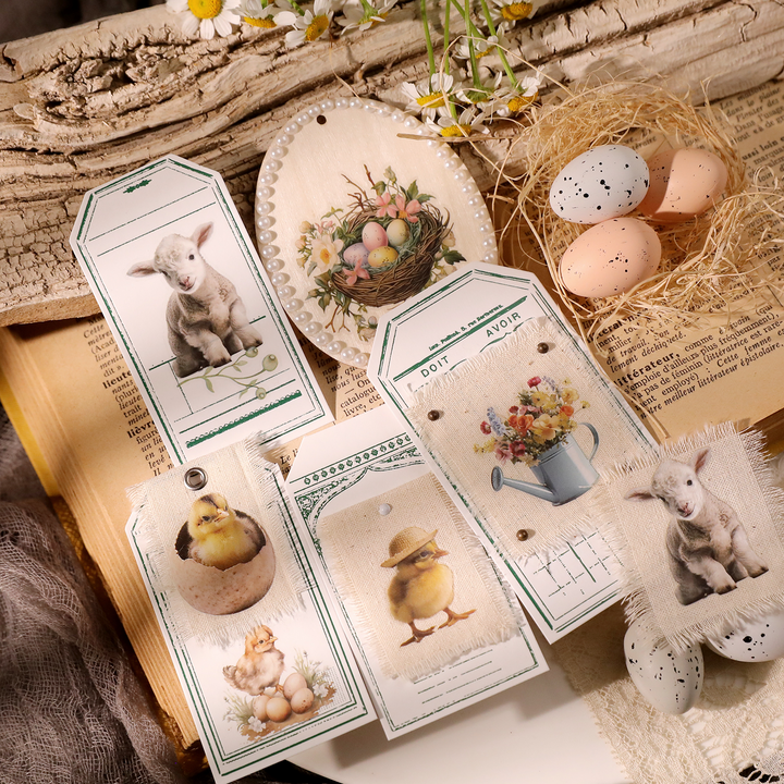 Spring Farm Transfer Stickers For Easter Themed Scrapbook Easter Chickens
