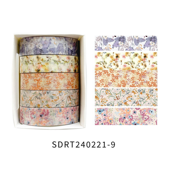 Spring Flower Romantic Series Decorative Tape Delicate Romantic Design