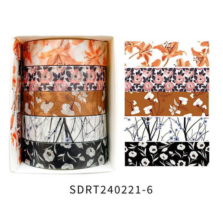 Spring Flower Romantic Series Decorative Tape Ideal for Personalized Art