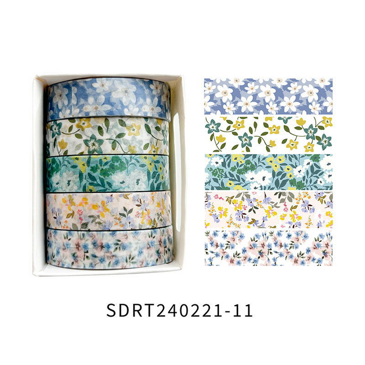 Spring Flower Romantic Series Masking Tape Elegant Stationery Collection