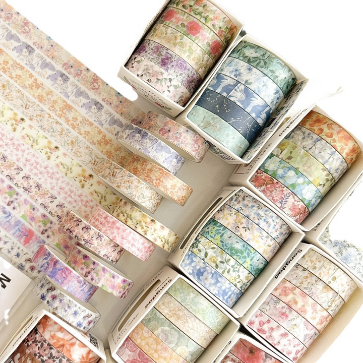 Spring Flower Romantic Series Washi Tape Collection Springtime Mood