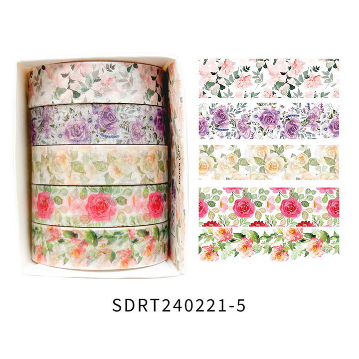 Spring Flower Romantic Series Washi Tape DIY Creative Craft Supplies