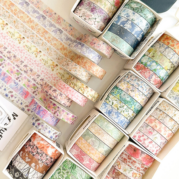 Spring Flower Romantic Series Washi Tape Planner Journal Decoration