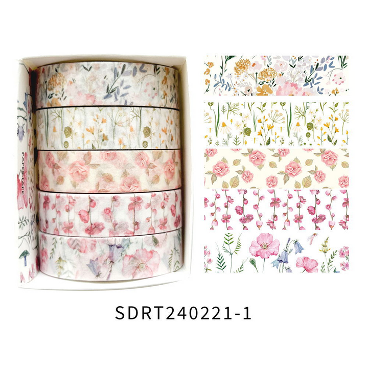 Spring Flower Romantic Series Washi Tape Scrapbooking Ideal for DIY