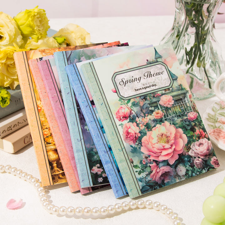 Spring Illustration Journal Decoration Materials