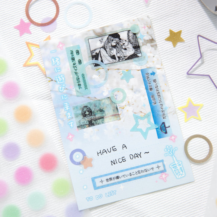 Star Daily Cloud PET Tape Aesthetic Journal Supply