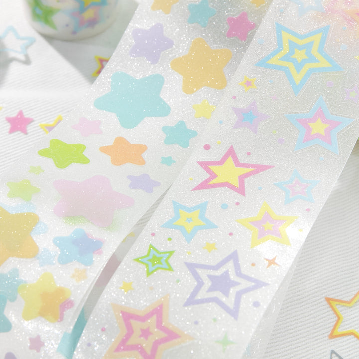 Star Daily Cloud PET Tape Polka Dot Background