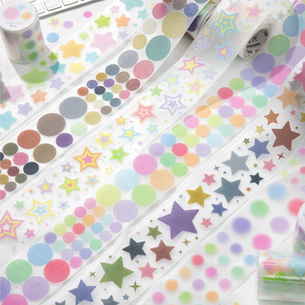 Star Daily Cloud PET Tape Starry Label Design